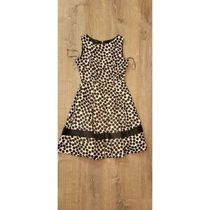 Danny and Nicole White/ Black Polka Dot Dress Woman's Size 4
